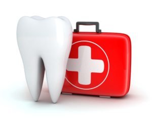 First aid kit for dental emergencies